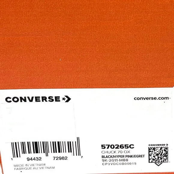 Converse CHUNK 70 OX Blue Pink Egret Canvas Low Top Sneaker Women's Size 570265C - Picture 10 of 11